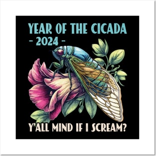 Cicadas Brood Invasion Year Of The Cicada 2024 Cicada Lover Posters and Art